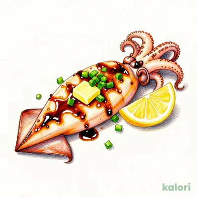 イカゲソバター焼き
