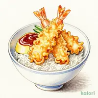 上海老天丼＋茶碗蒸しセット