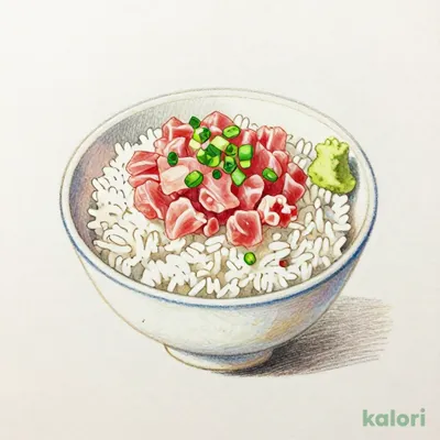 双味セット）小まぐろたたき丼