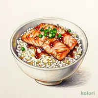 Small Seared Fatty Salmon Rice Bowl
