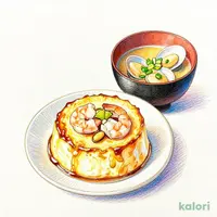 双味セット）茶碗蒸し、あさりの味噌汁セット