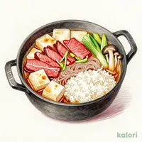 国産牛の牛鍋定食