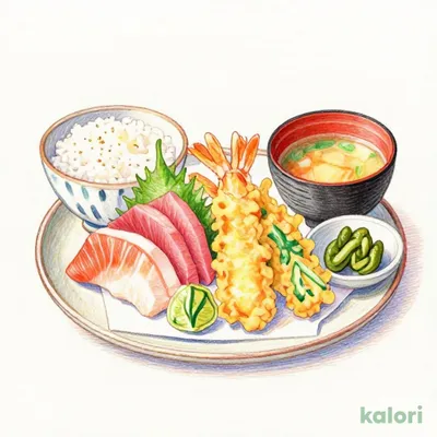 天ぷら刺身御膳