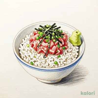 小まぐろたたき丼
