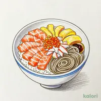 小北海ちらし 二八せいろそばセット（冷）