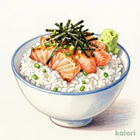 小炙りトロサーモン丼