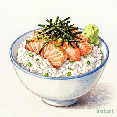 小炙りトロサーモン丼