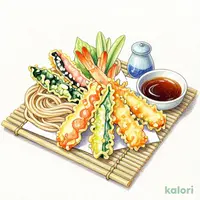 Hand-Pulled Somen Noodles and 7-Piece Tempura Set