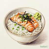 Seared Fatty Salmon Rice Bowl
