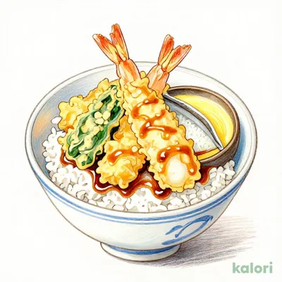 華屋の7種天丼＋茶碗蒸しセット