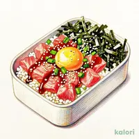 華屋のまぐろユッケ重弁当