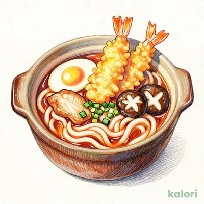華屋の旨辛鍋焼きうどん