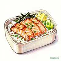 華屋の炙りトロサーモン重弁当