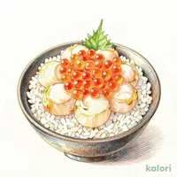 Scallop and Salmon Roe Kamameshi (Rice Pot)