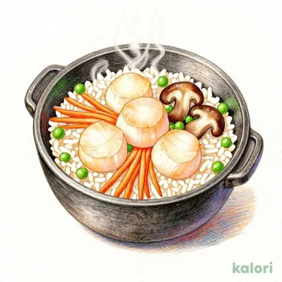 Scallop Kamameshi (Rice Pot)
