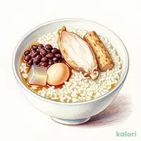 鶏ごぼう雑炊とミニあんみつセット