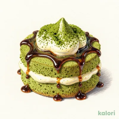 黒みつ宇治抹茶ケーキ