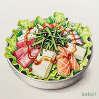 双味セット）海鮮豆腐サラダ