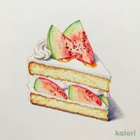 国産赤肉メロンのショートケーキ