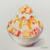国産赤肉メロンみるく氷