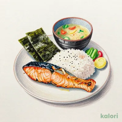 よへいの和朝食～釜炊きごはん～（鮭ハラス）