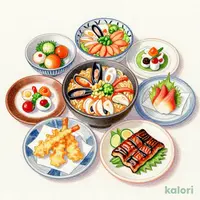 Asagao Banquet Course (Seafood Kamameshi) with Eel
