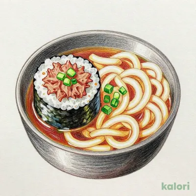 Minced Fatty Tuna Roll and Miso-Stewed Udon Set