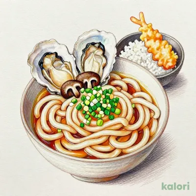 広島県産牡蠣の味噌煮込みうどん 小牡蠣天丼セット1,318