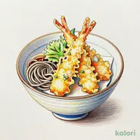 広島県産牡蠣の季節天丼 小そばセット（冷）1,032