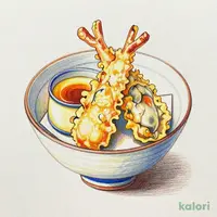 広島県産牡蠣の季節天丼 茶碗蒸しセット