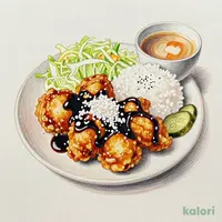 手付け 竜田揚げ黒酢南蛮定食1,150