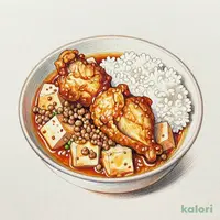 竜田揚げと辛味肉豆腐定食1,279