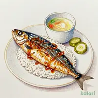 北海道産さんま蒲焼定食