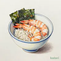単品小丼)とろける甘エビ軍艦といなり寿司