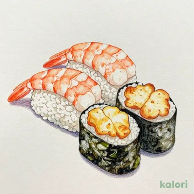 双味セット）とろける甘エビ軍艦といなり寿司