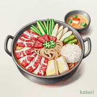 牛すき鍋定食1,124