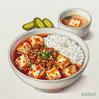 辛味肉豆腐定食
