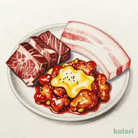 3種カルビの盛り合わせ
