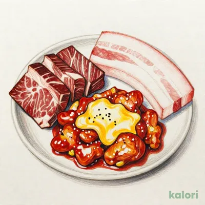 3種カルビの盛り合わせ