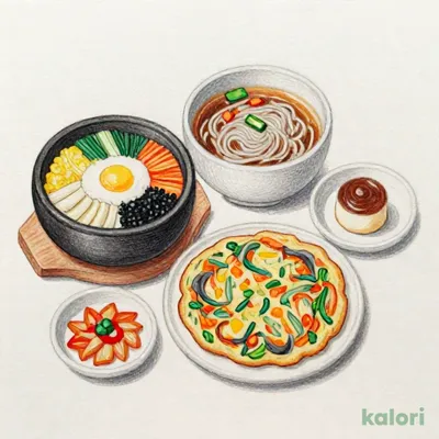 ハーフ＆ハーフセット（石焼ビビンバ＋冷麺）