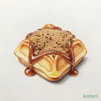 ミニきなこ＆キャラメルクロッフル