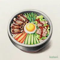春限定 ハーフ&ハーフ(カルビ石焼ビビンバ+牛カルビサラダ)