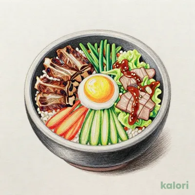 春限定 ハーフ＆ハーフ（カルビ石焼ビビンバ＋牛カルビサラダ）