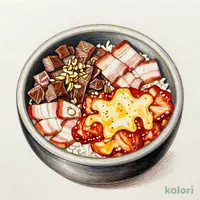 春限定 ハーフ＆ハーフ（ガーリックカルビ石焼ビビンバ＋サムギョプサル＆チーズタッカルビ）