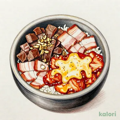 春限定 ハーフ＆ハーフ（ガーリックカルビ石焼ビビンバ＋サムギョプサル＆チーズタッカルビ）