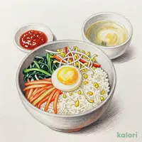 温玉野菜ビビンバ (スープ付)