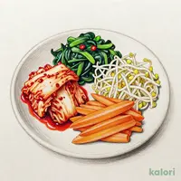 白菜キムチ&3種ナムル盛り合わせ
