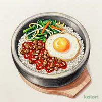 石焼ビビンバ (スープ付)