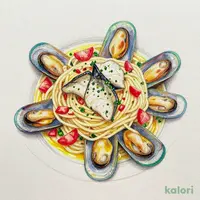 白身魚とムール貝