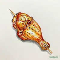 ニンニクとりもも串